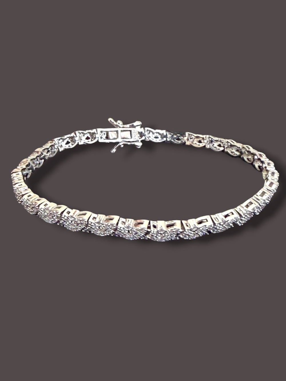 925 Sterling Silver CZ Tennis Bracelet 7” Length Great Mother’s Day Gift!